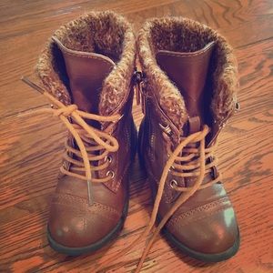 Link Toddler Girl Lace Up Boots